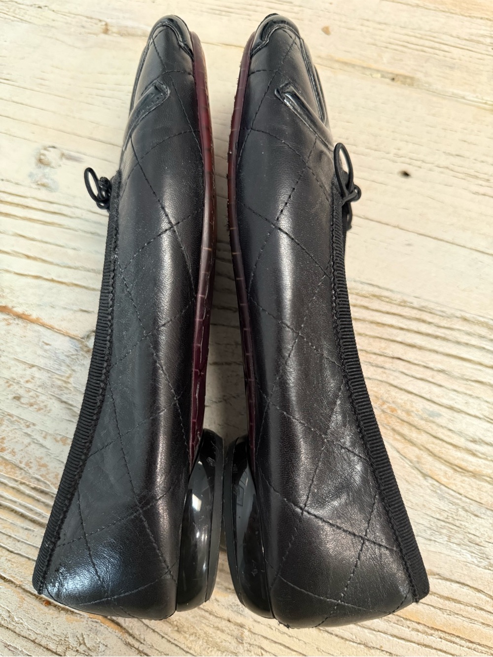 Chanel Cambon soft leather ballet flats size 37 - Picture 10 of 17